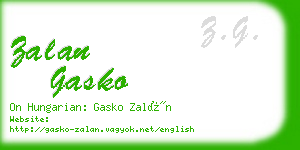 zalan gasko business card